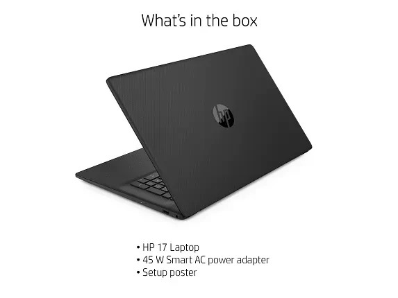 HP 17t-cn300 17.3″ Laptop i5-1334U 8GB 256GB Win11 Jet Black