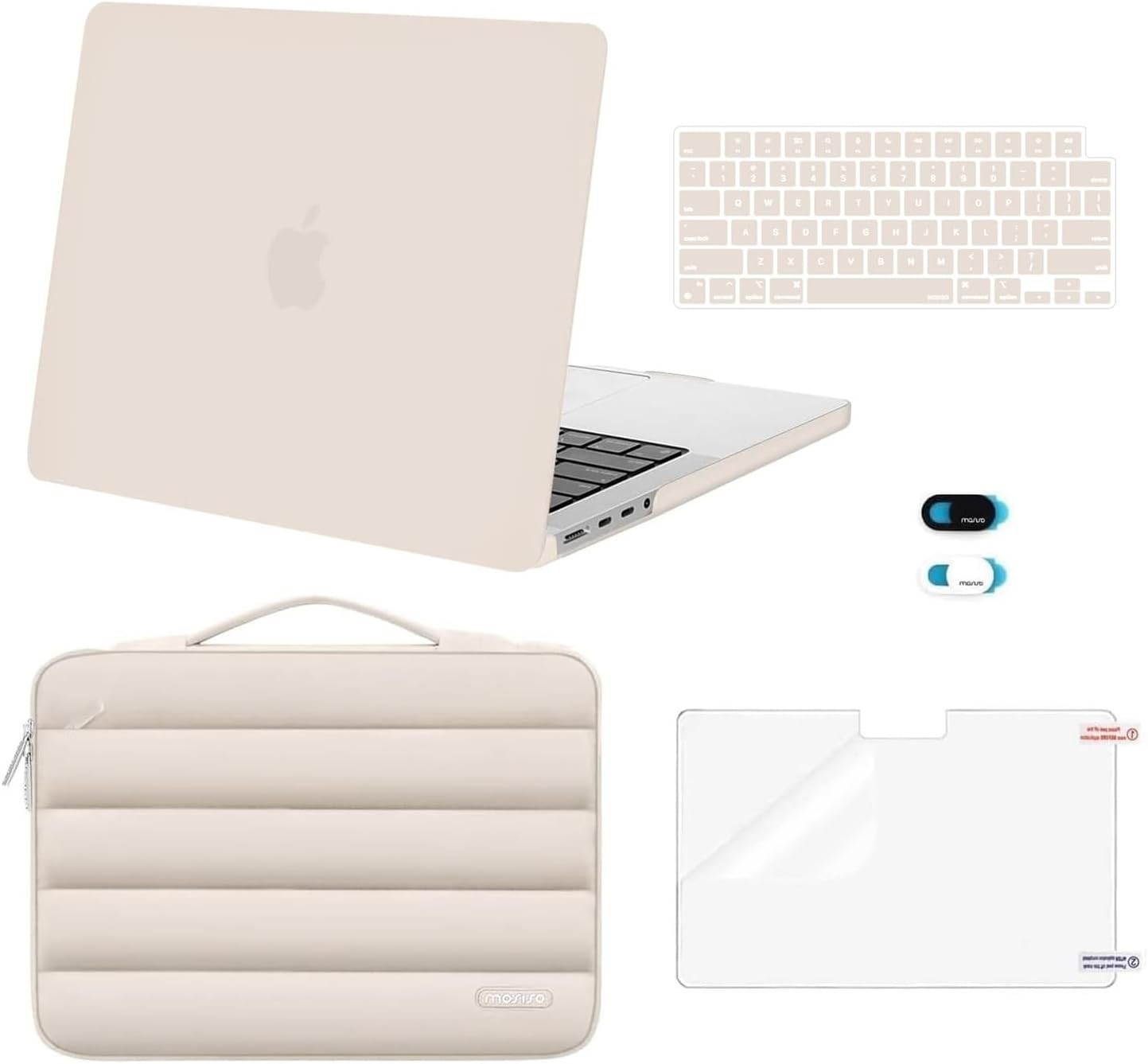 MOSISO Sand Hard Case for MacBook Pro 13″ M2/M1 2026-2016 A2338 A2251 A2289 A215