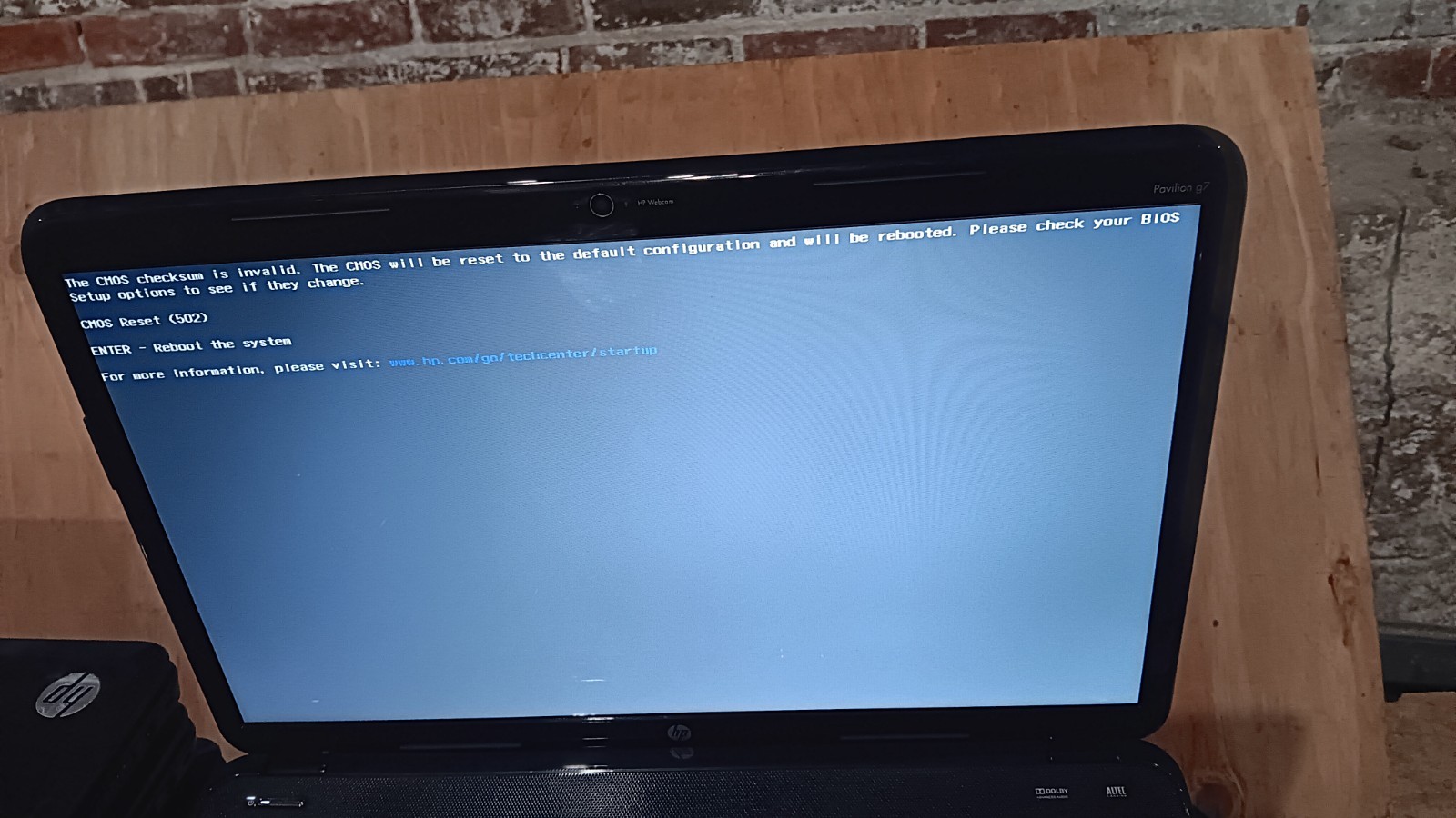 17.3″ HP Pavilion g7 Laptop Core i3-3110M @ 2.40 GHz 17.3″ LCD Screen AC Adapter