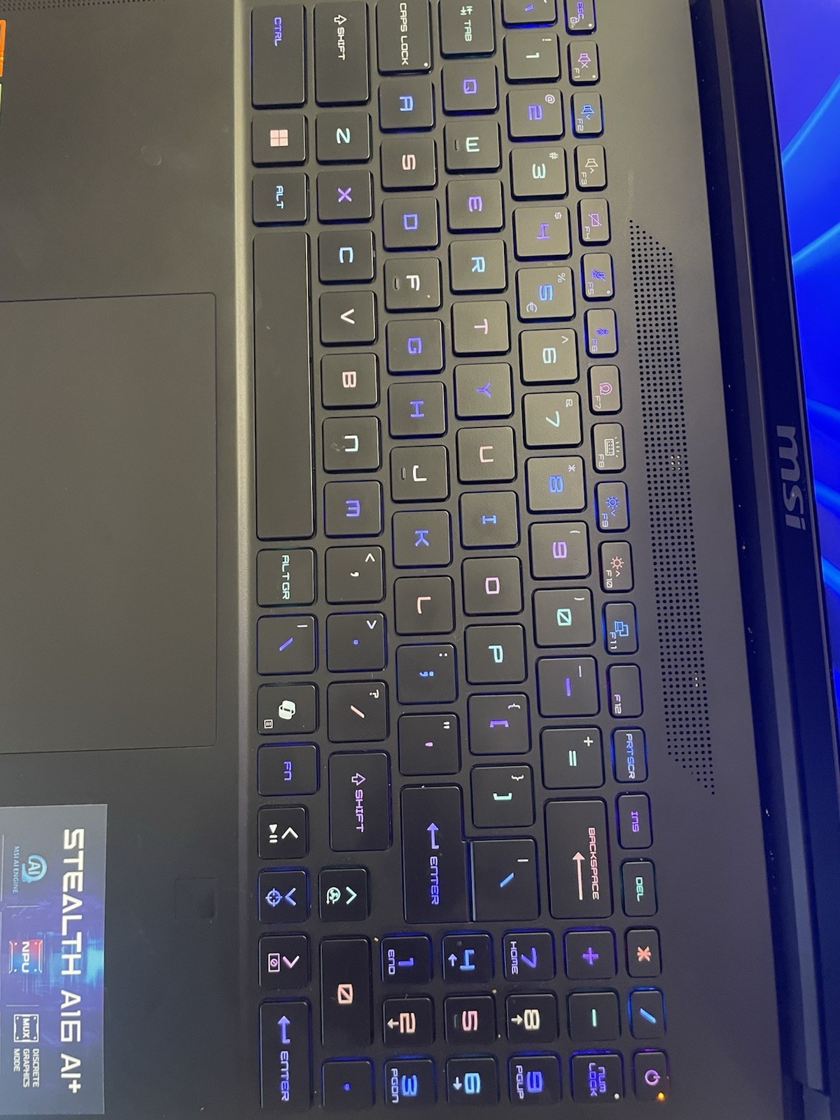 MSI Stealth A16 AI+ 16″ (AMD Ryzen AI 9 365 32GB RAM 1TB RTX 4070) Gaming Laptop