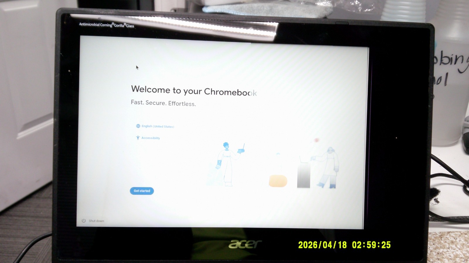 Lot of 5 Acer Chromebook R721T-A692 11.6″ Touchscreen Laptops – FOR PARTS / REPA