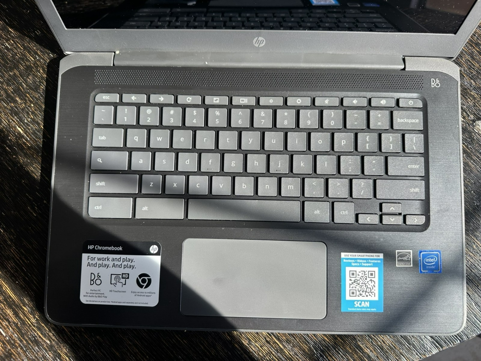 HP Chromebook Touchscreen 14-ca061dx Celeron 1.1GHz 4GB RAM 32GB