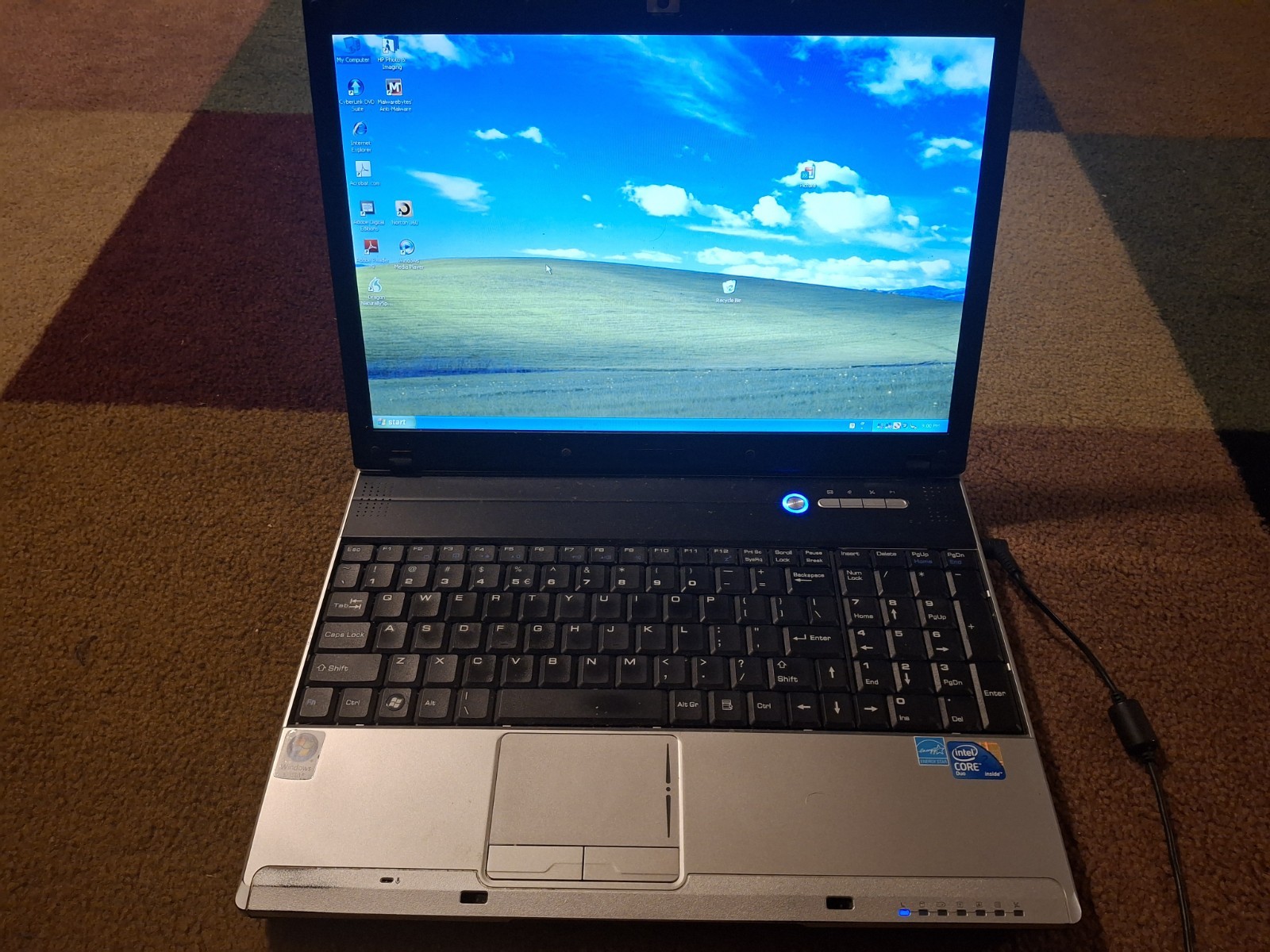 Vintage Nobilis (MSI) Laptop MS-163K • Core 2 Duo • 2GB RAM • 256GB SSD • XP Pro