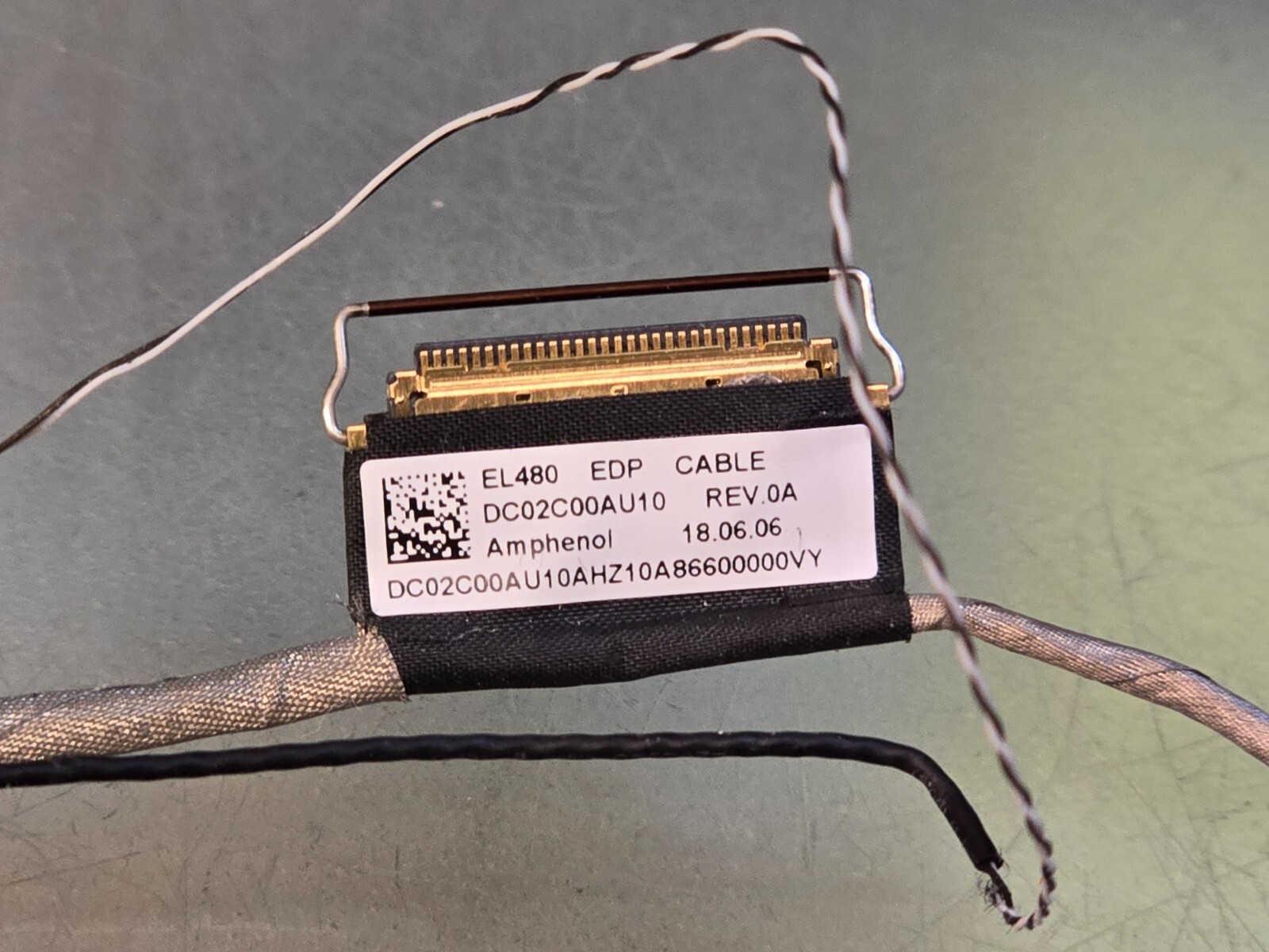 LENOVO L480 EL480 FLAT LVDS 30PIN VIDEO CABLE DC02C00AU10 EDP