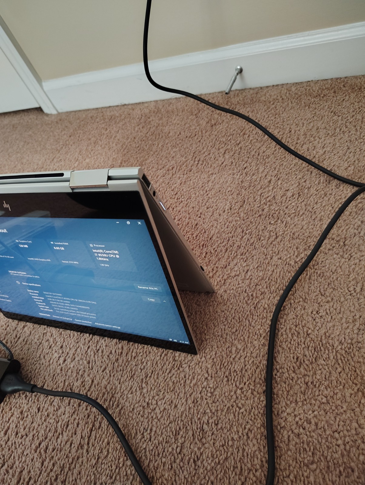 HP Spectre x360 13.3″ Intel i7 8GB 512GB SSD Touch/S NEW Battery Installed