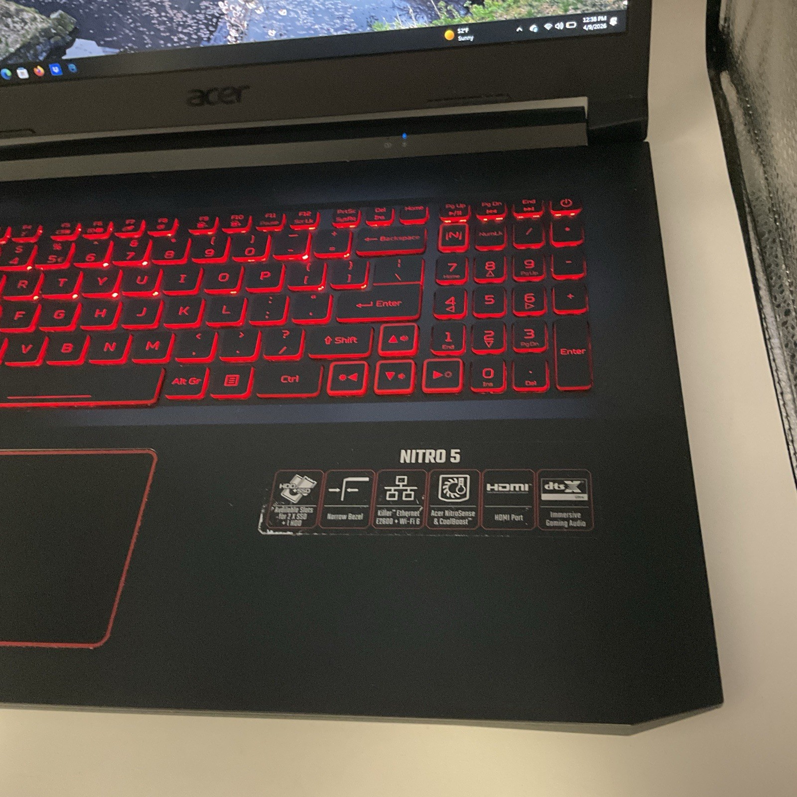 Acer Nitro 5 V Laptop Intel i5-10300H 8GB RAM 512GB SSD GeForce GTX1650 Ti