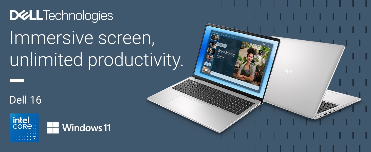 Dell Laptop 16″ FHD Touch – 10 cores Core 7 150U Copilot+ UPTO 64GB RAM 4TB SSD