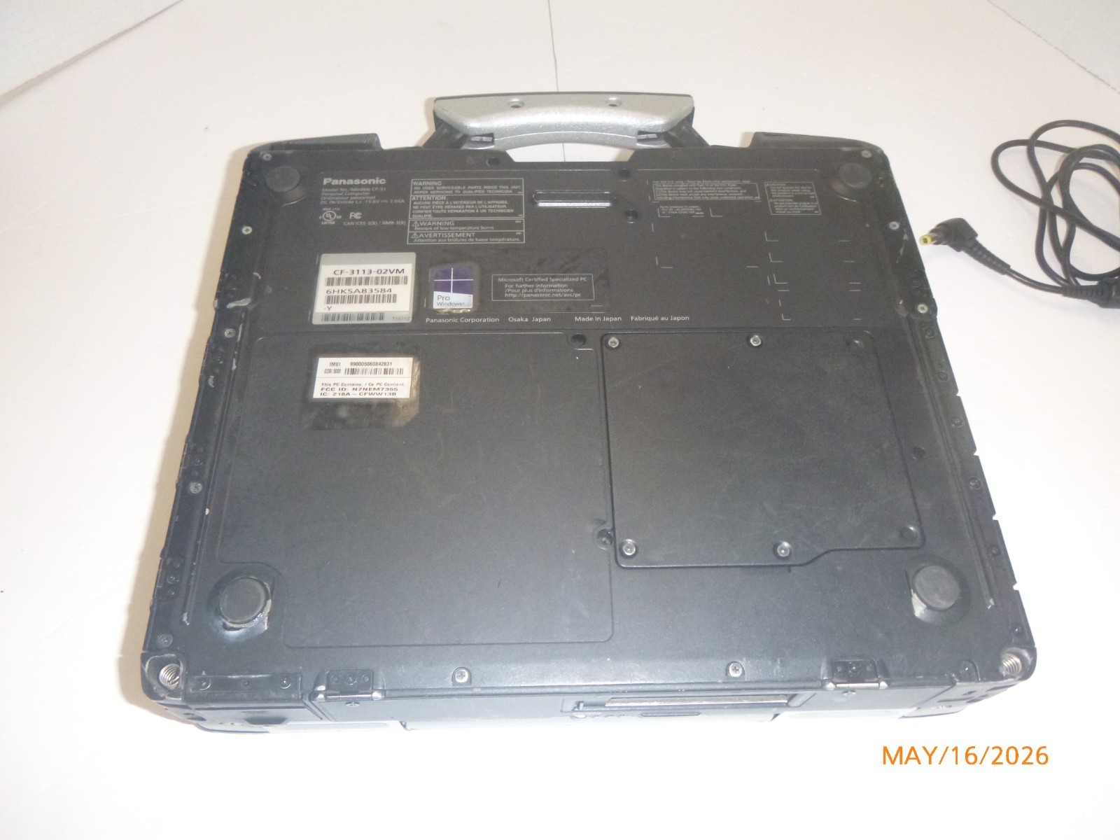 Panasonic Toughbook i7 5600M 2.6GHz 8GB 500GB – Win 11 Pro -MK5 CF-3113-02VM
