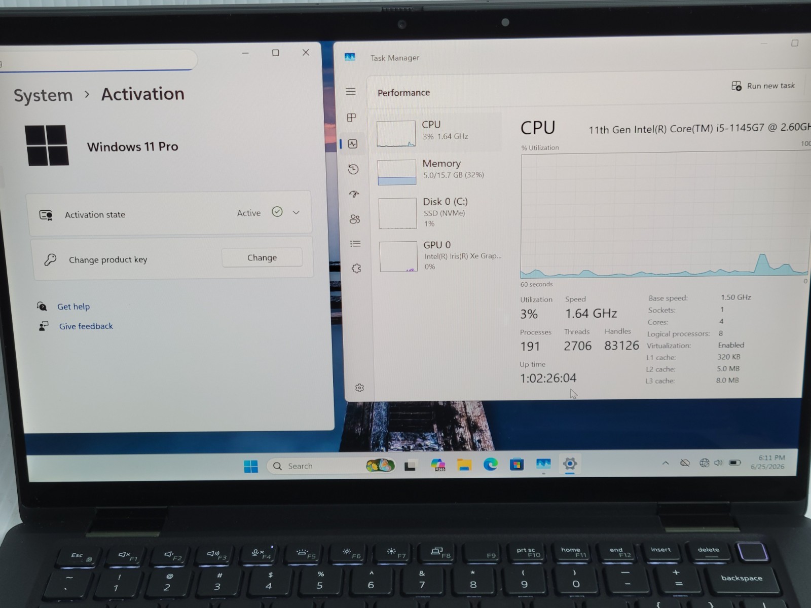 Dell Latitude 7420 14″ Laptop i5-1145G7 2.6GHz 16GB DDR4 512GB NVMe W11P TOUCH