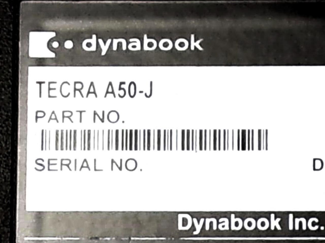 Dynabook Tecra A50-J 15.6″ | 2.80GHz Core i7-1165G7 | 8GB DDR4 | 512GB m.2 NVMe