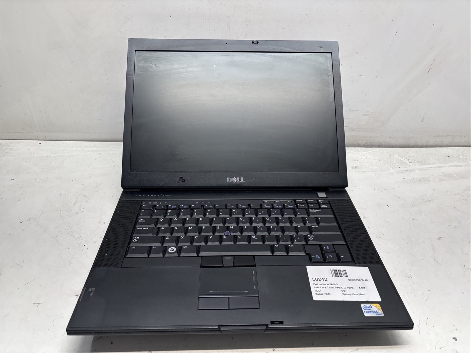Dell Latitude E6500 Intel Core 2 Duo P8600 2.4GHz 4 GB NO HDD