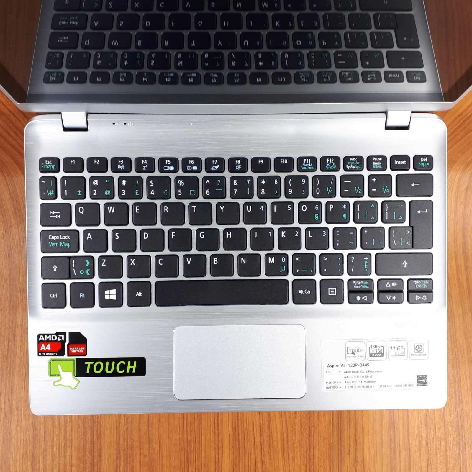 Acer Aspire V5-122P-0449 MS2377 11.6″ Touch Laptop AMD A4-1250 10GB 240GB W10H