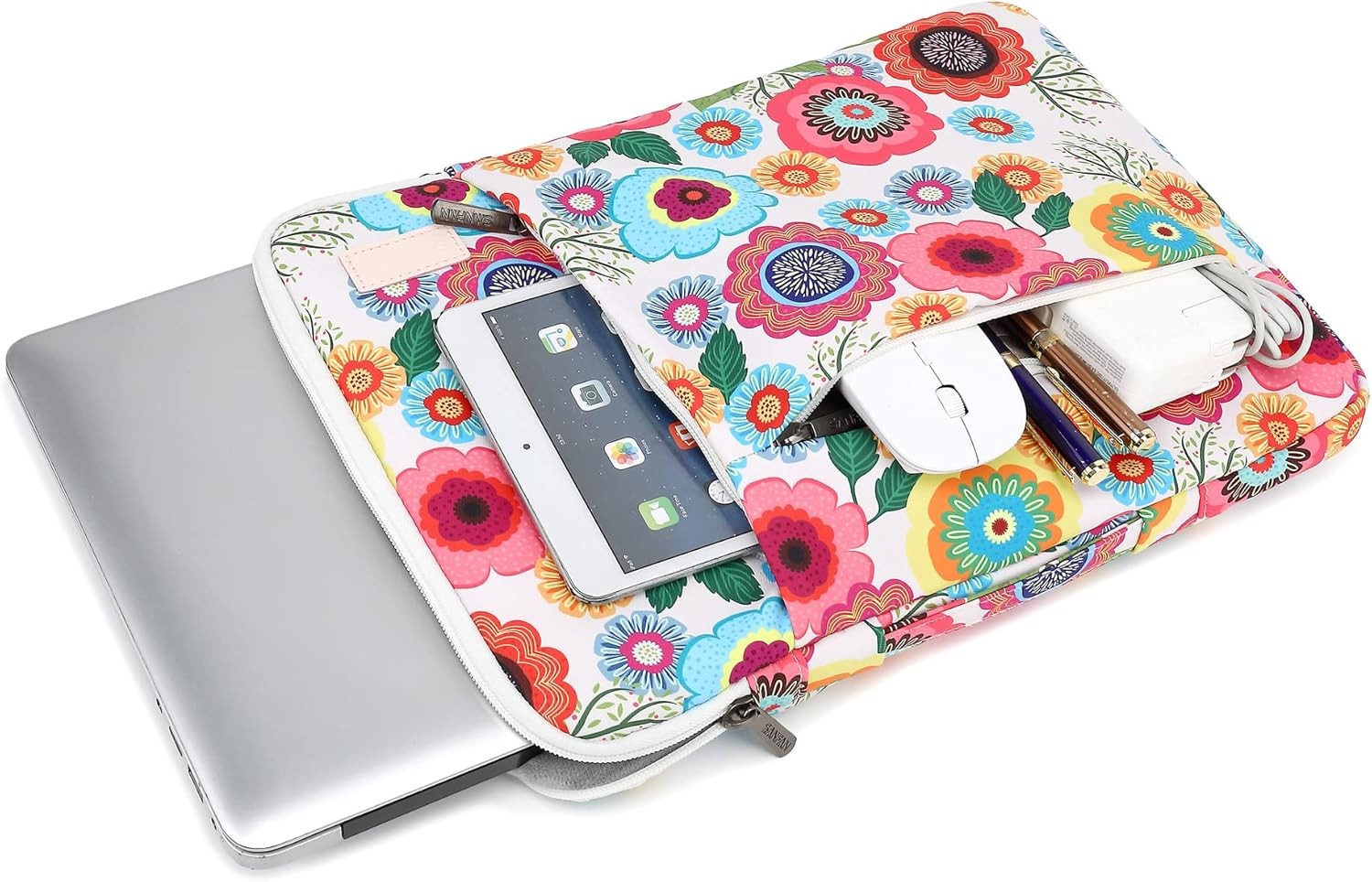 360° Protective Laptop Sleeve Case Bag Cover for iPad 12.9 inch, MacBook Pro Air