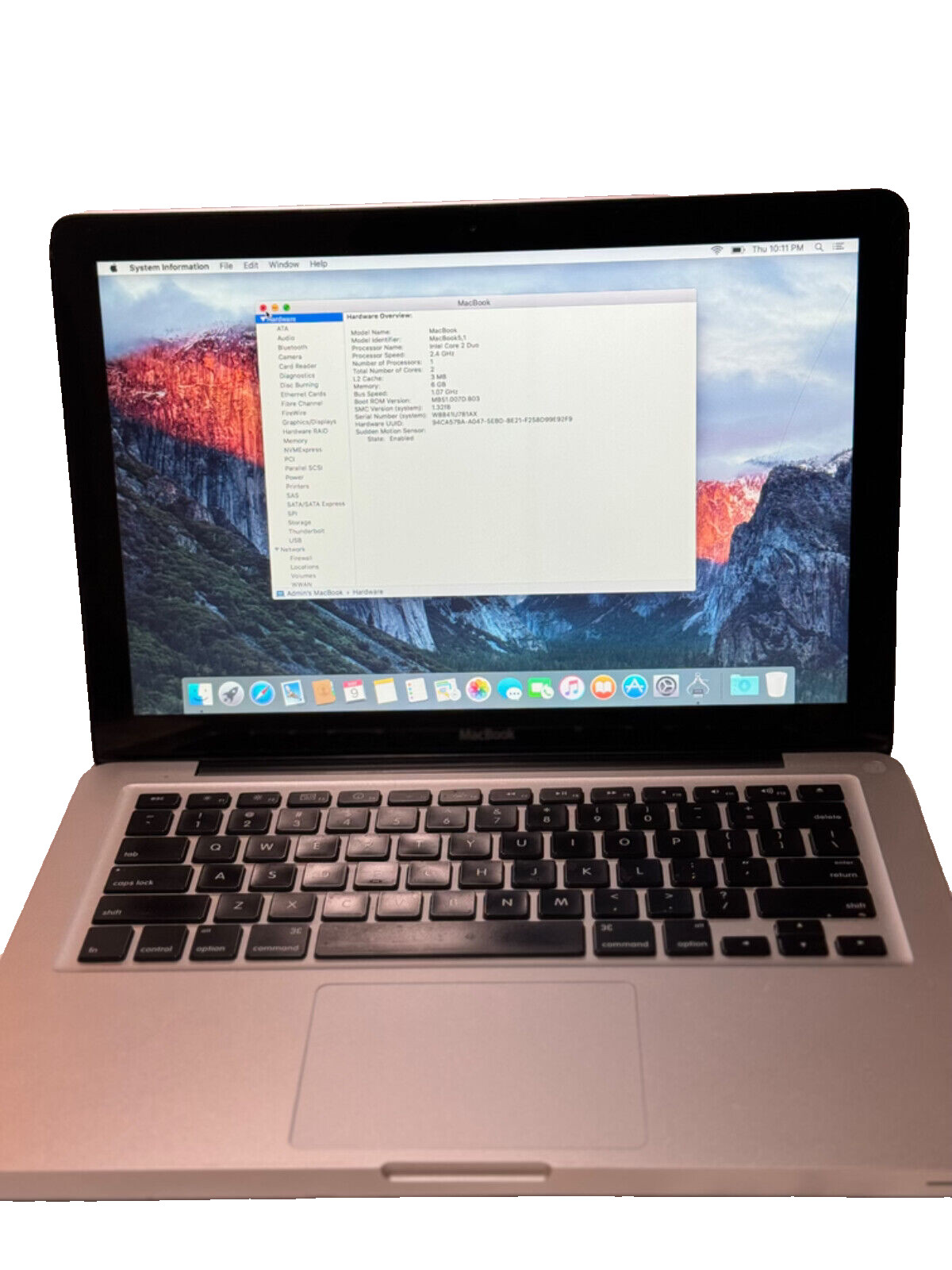 MacBook Pro 5,1 Late 2008 Laptop 15″ Intel Core 2 Duo 2.4GHz READ DESCRIPTION