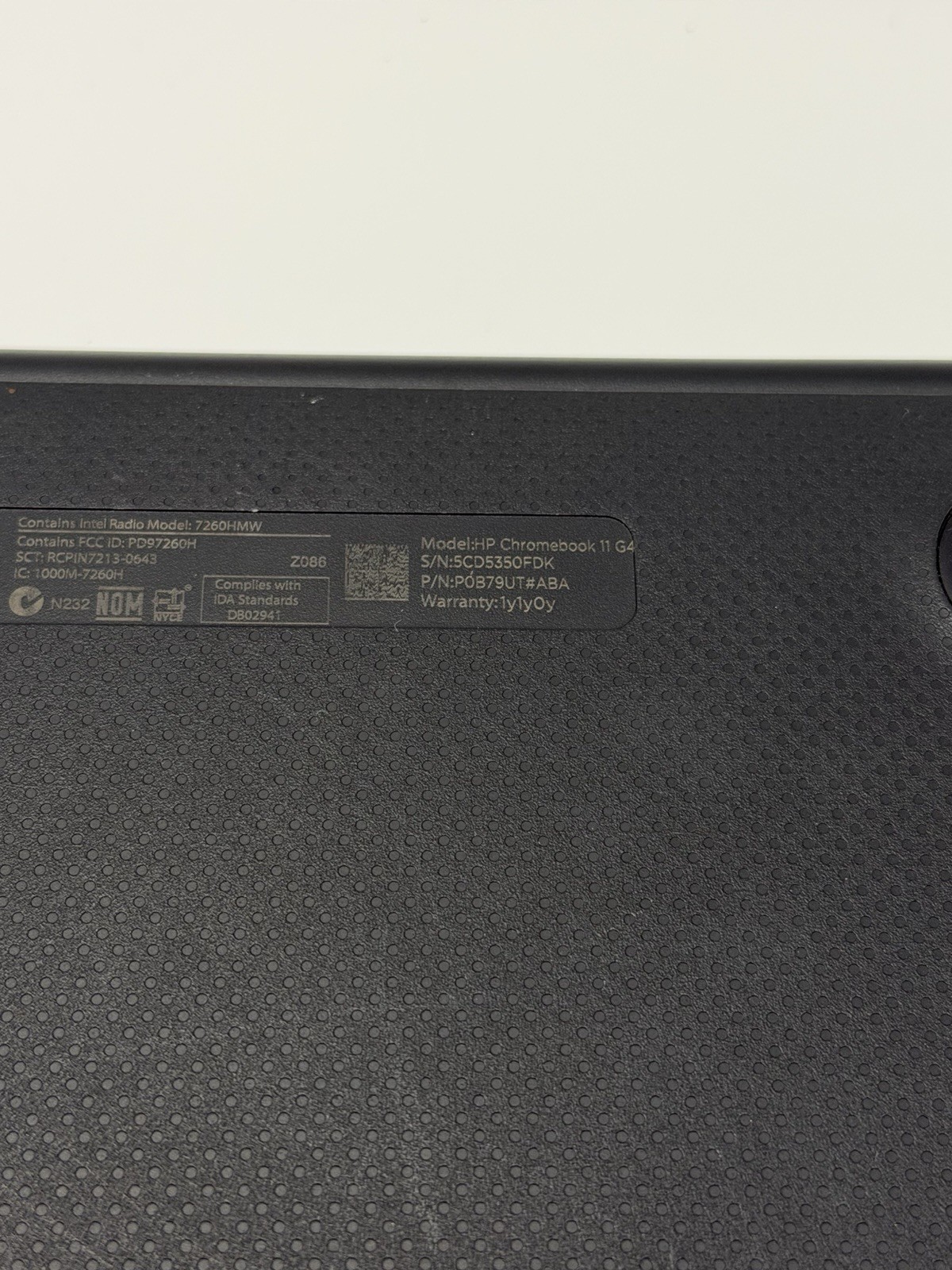 HP ChromeBook 11 G4 TPN-Q151 11.6″ Laptop-Parts Only Works W/ Charger