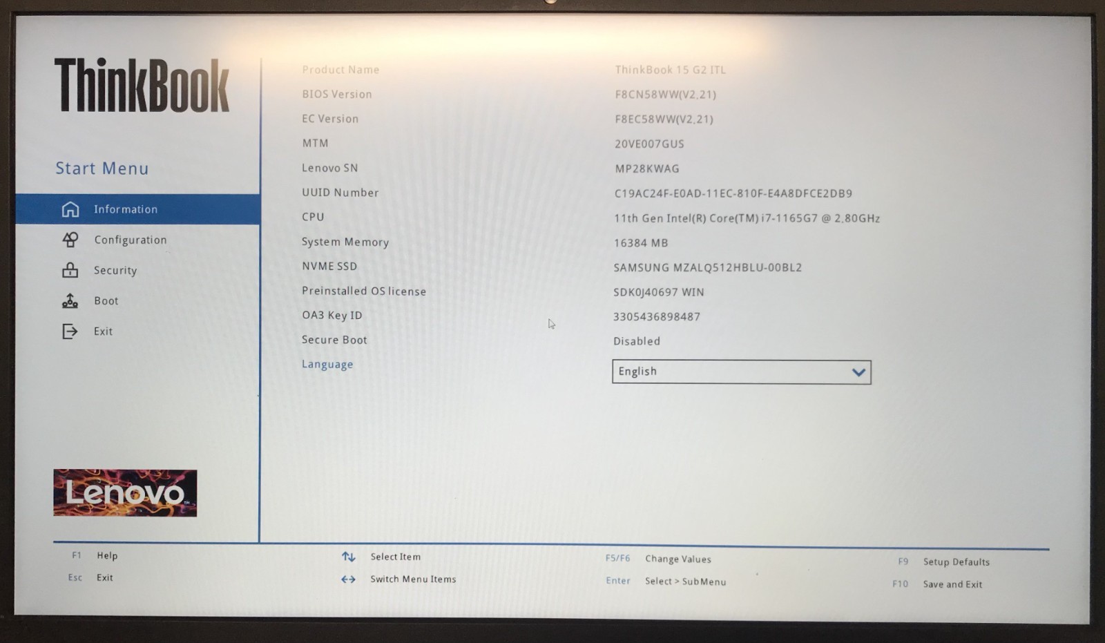 Lenovo ThinkBook 15 G2 15.6″ Laptop i7-1165G7 16GB RAM 512GB NVMe, As Is