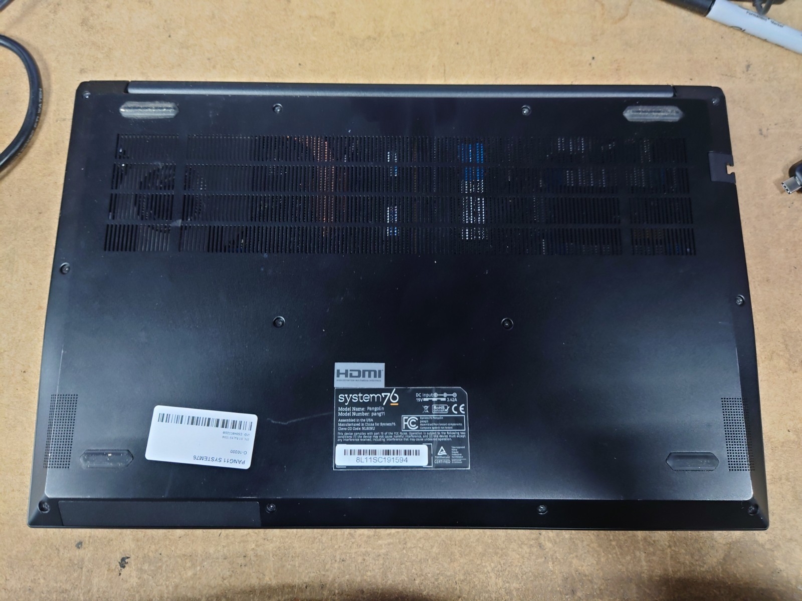 System76 Pangolin 16.1″ Ryzen 5 5500U 16GB RAM 1TB SSD No OS