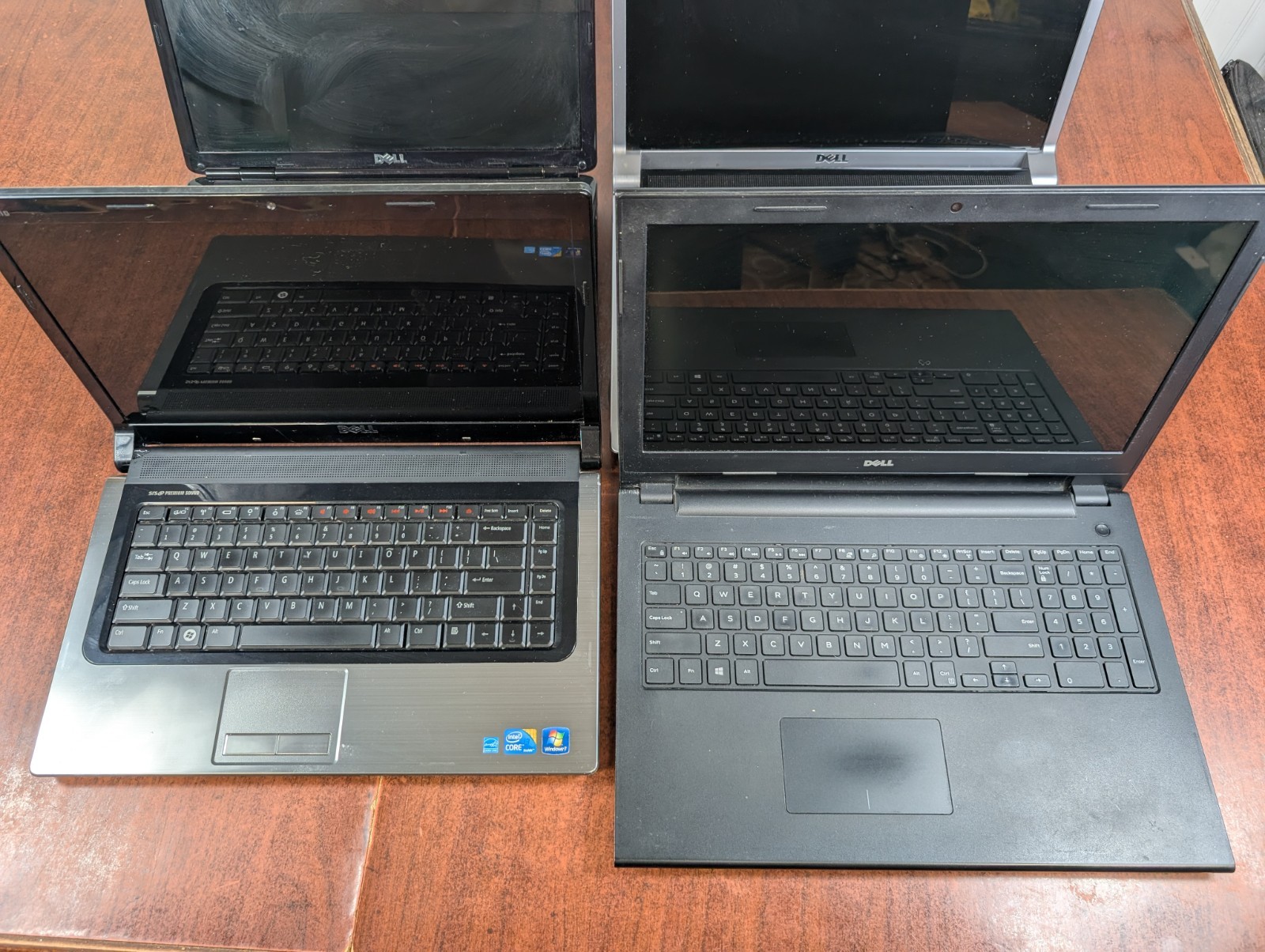 Lot 4 Dell Inspiron 15 & Studio 15.6” & 17” PP31L PP39L PP41L Windows Intel Core