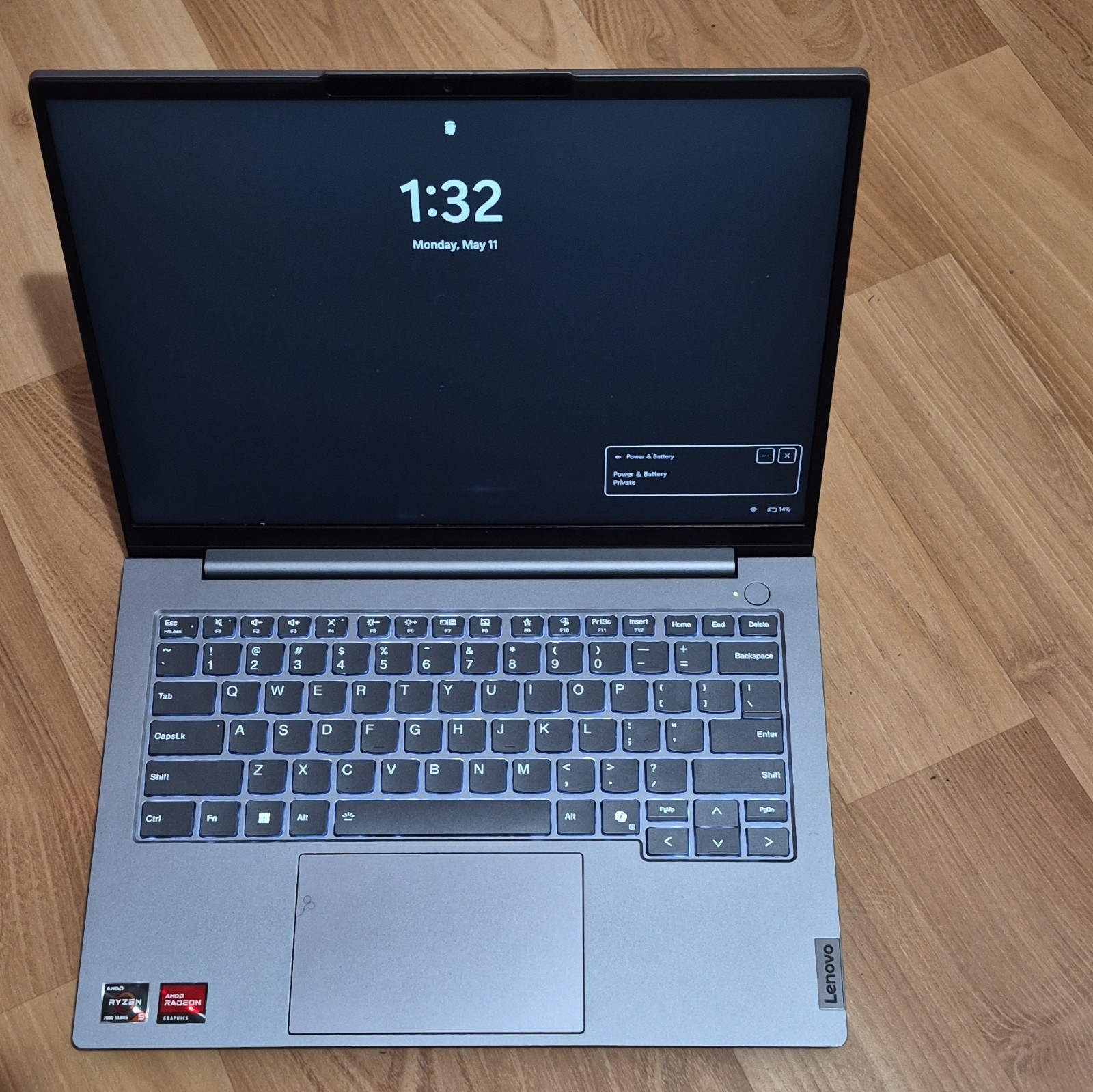 Lenovo 14in Laptop Ryzen 5 7000 Series Radeon Graphics Chrome OS Gray