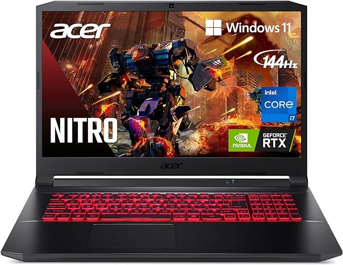 Acer Nitro 5 17.3″ FHD 144Hz i7-11800H 16 1TB RTX 3050 Ti AN517-54 – BLACK/RED