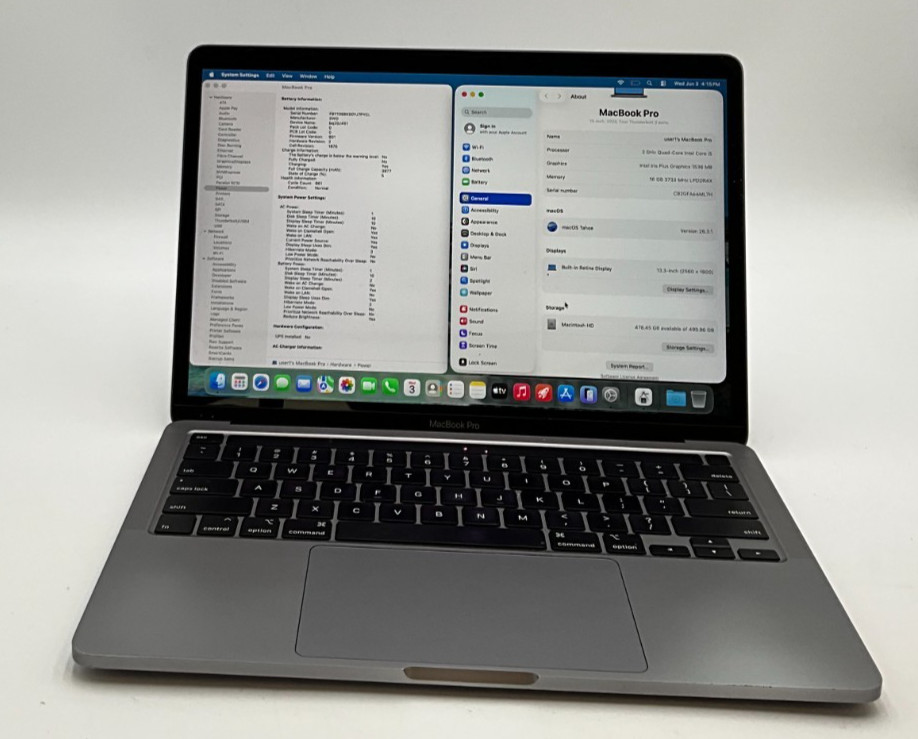 APPLE MacBook Pro 13 A2251 I5-1038NG7 16GB 512GB *PITTING TAHOE C02GFA66ML7H