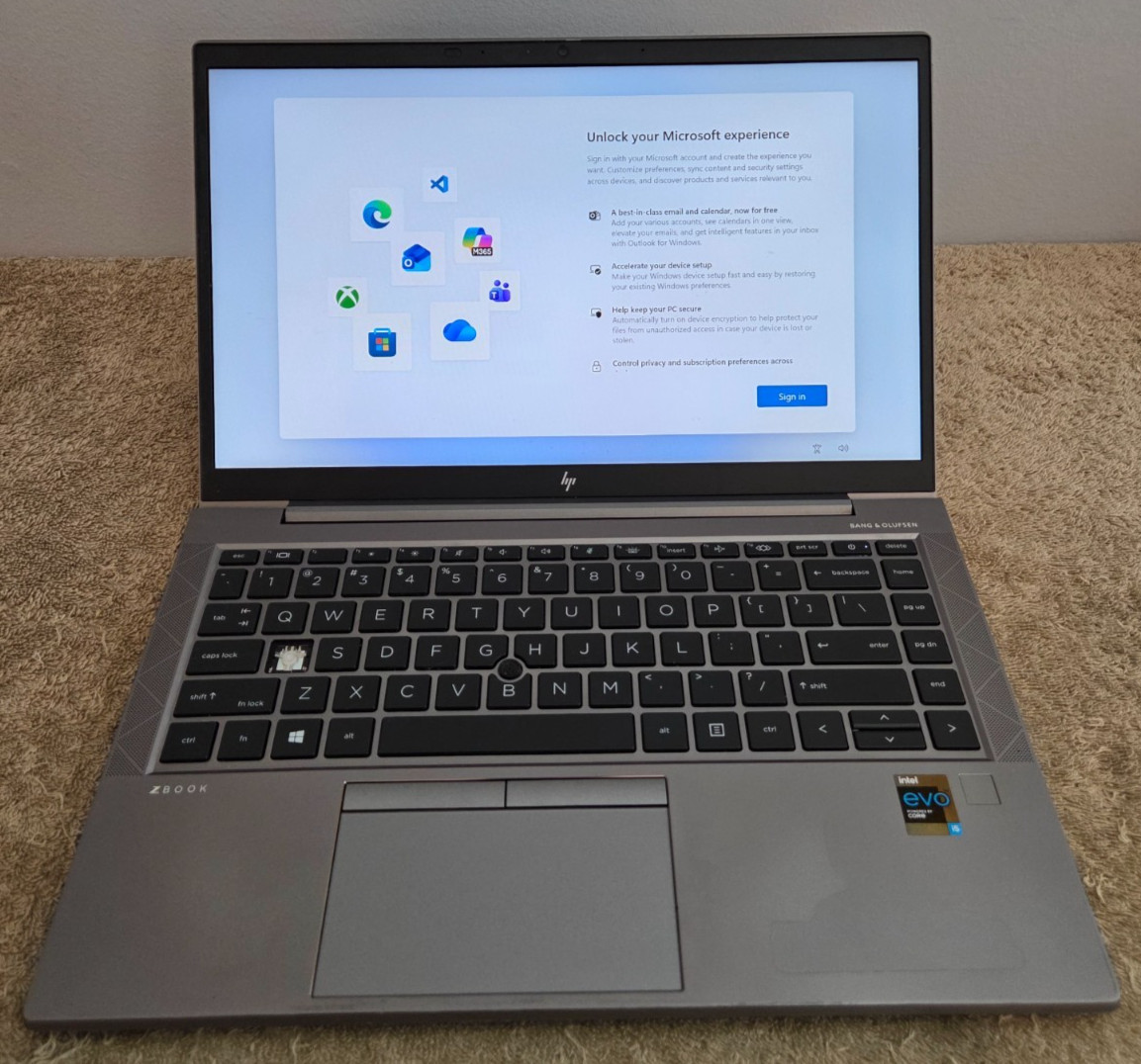 HP ZBook Firefly G7 14″ Laptop i5-1135G7 16GB RAM 128GB SSD Windows 11 – B