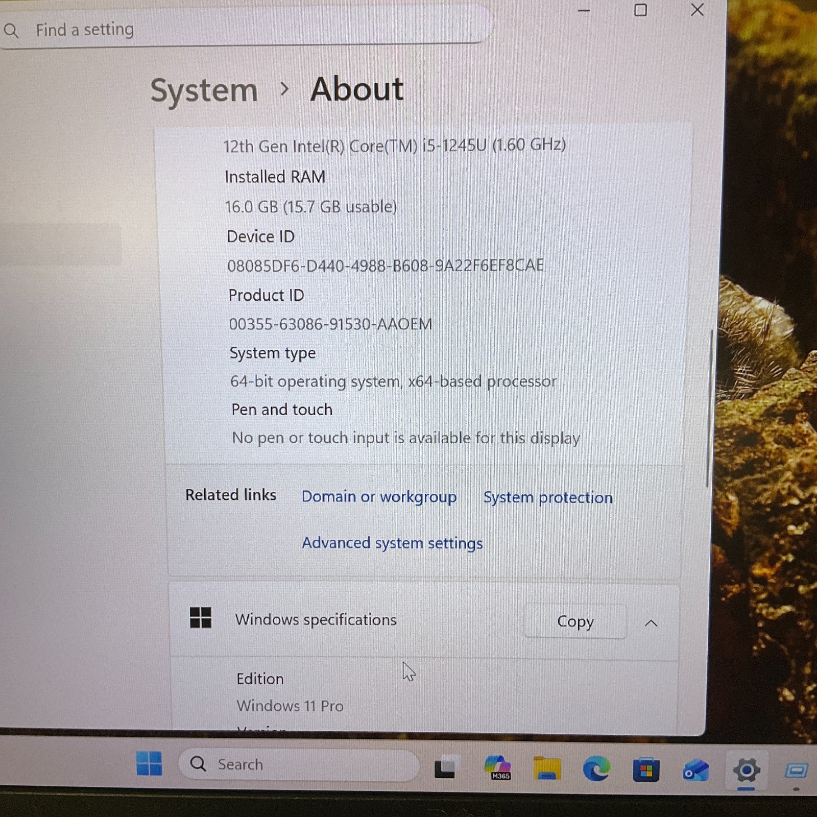 Dell Latitude 5430 14″ Laptop i5-1245U 16GB RAM 256GB SSD Win 11 Pro