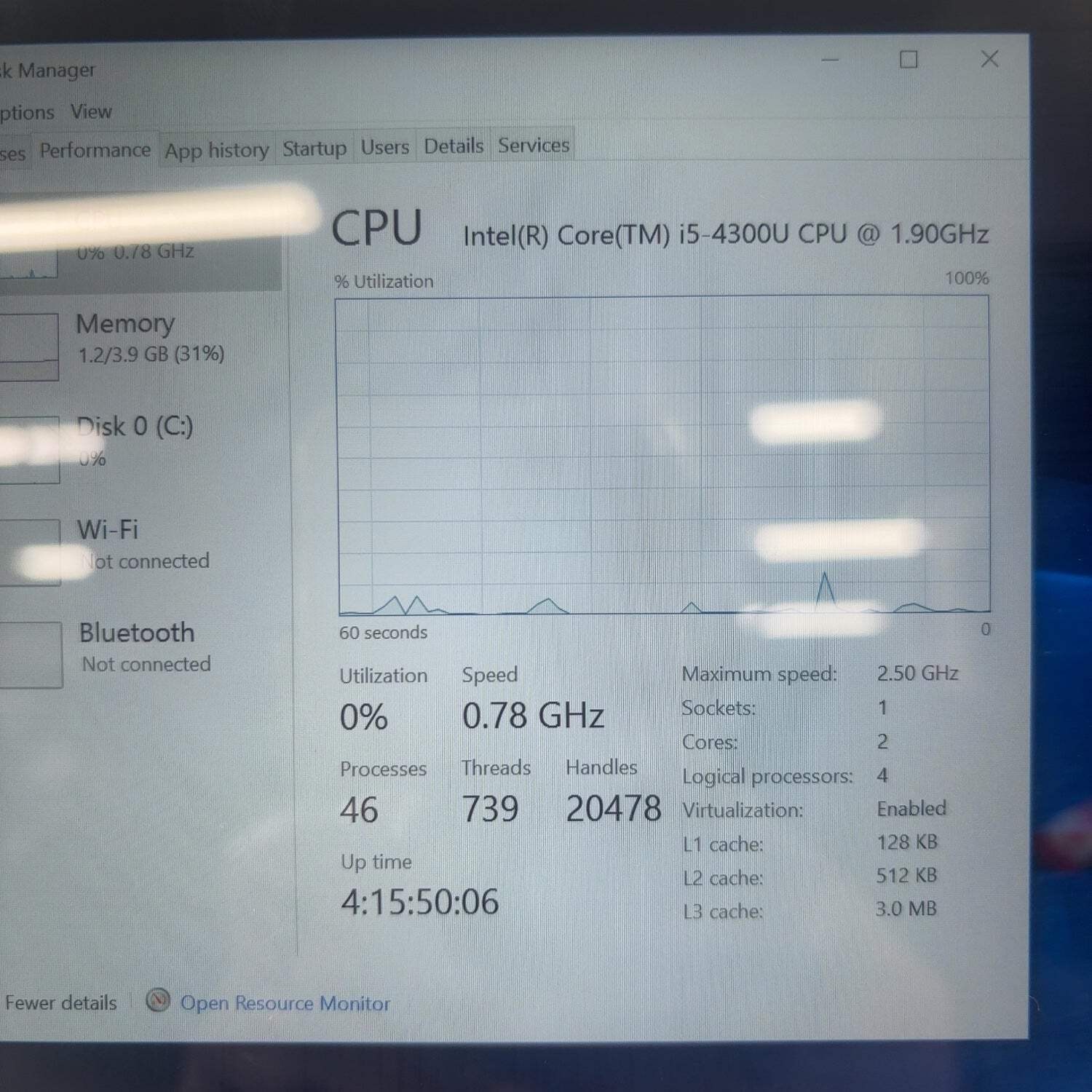 Microsoft Surface Pro 3 1631 12″ i5-4300U 2.5GHz 128GB