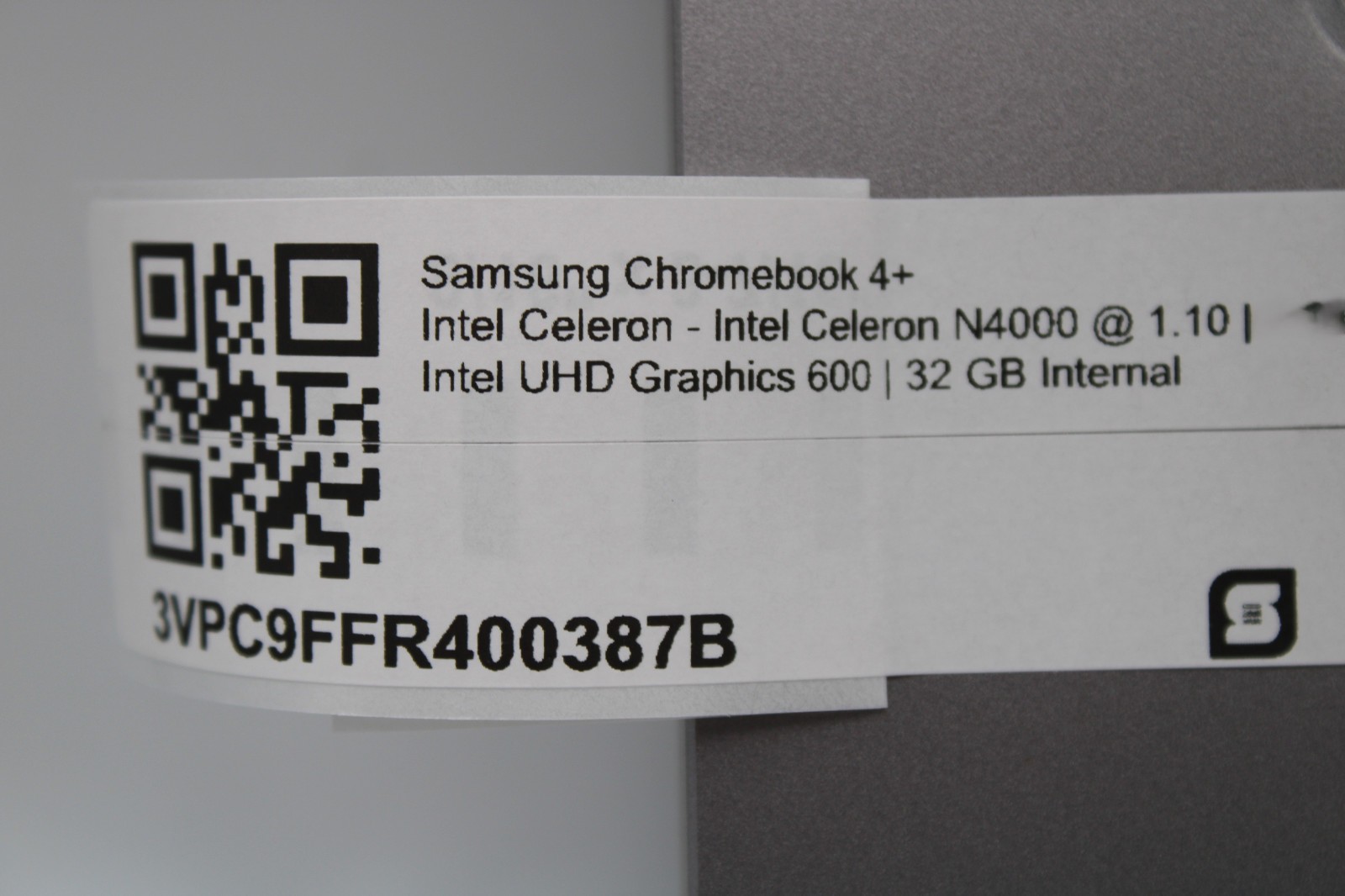 Samsung Chromebook 4+ Celeron N4000 @ 1.1 GHz 4GB RAM 32GB SSD Chrome OS