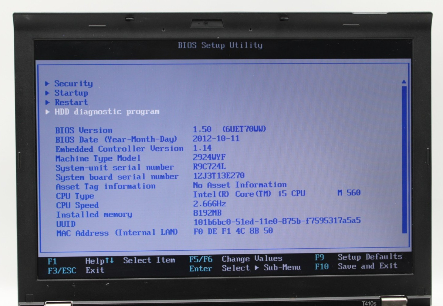 Lenovo ThinkPad T41 i5-M560@2.67GHz 8GB DDR3 NO STORAGE OR OS *USED/TESTED*
