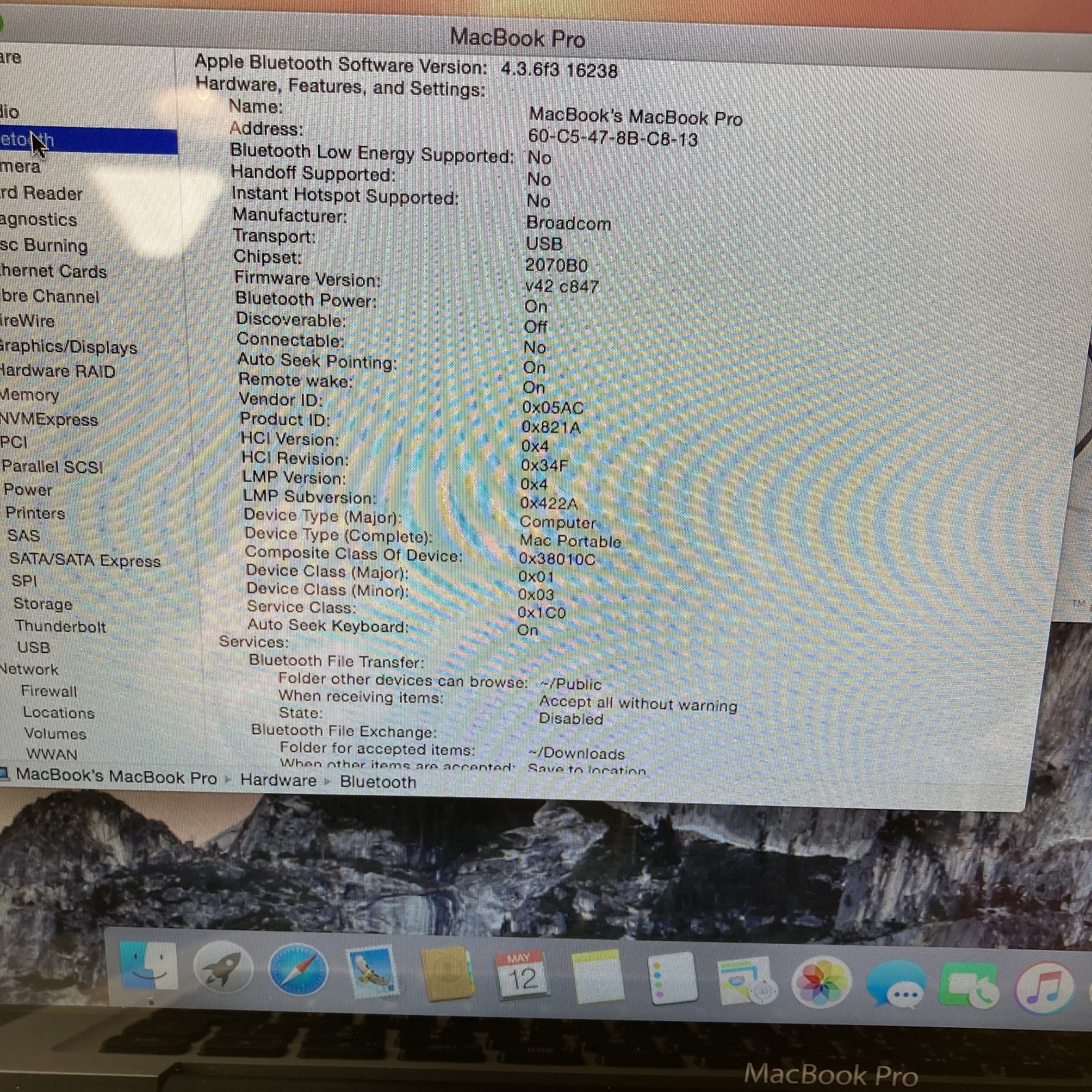 Apple MacBook Pro 13″ A1278 i5-2415M 2.3GHz 8GB RAM 750GB HDD MacOs Yosemite
