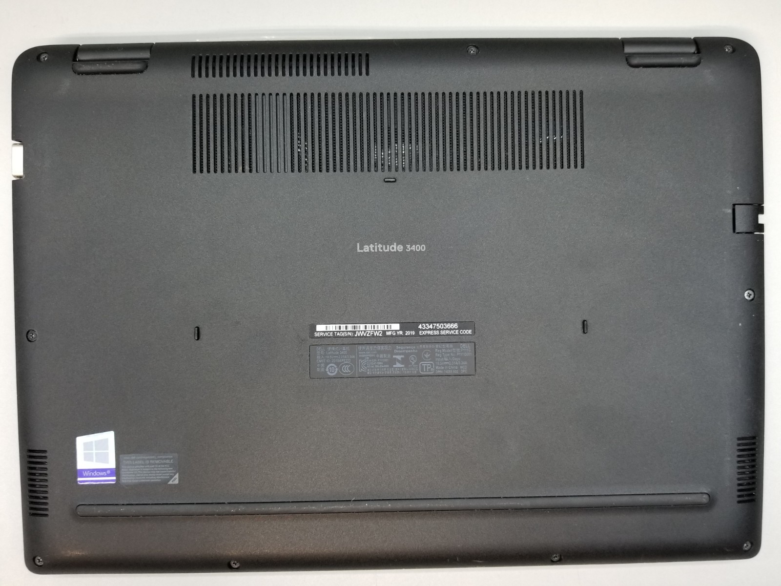 Dell Latitude 3400 14″ FHD i5-8265U 1.6GHz 8GB RAM 256GB NVMe Win 11 Pro WiFi BT