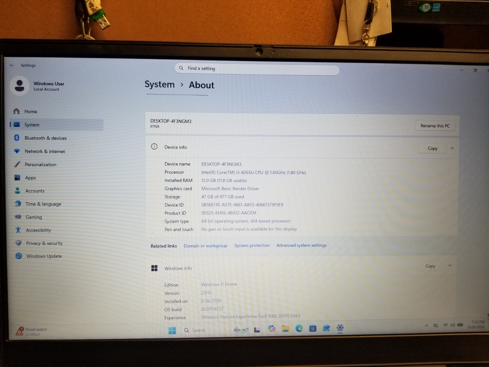 Lenovo IdeaPad S340-15IWL | i5-8265U | 512GB SSD | 12GB RAM | Windows 11 Home