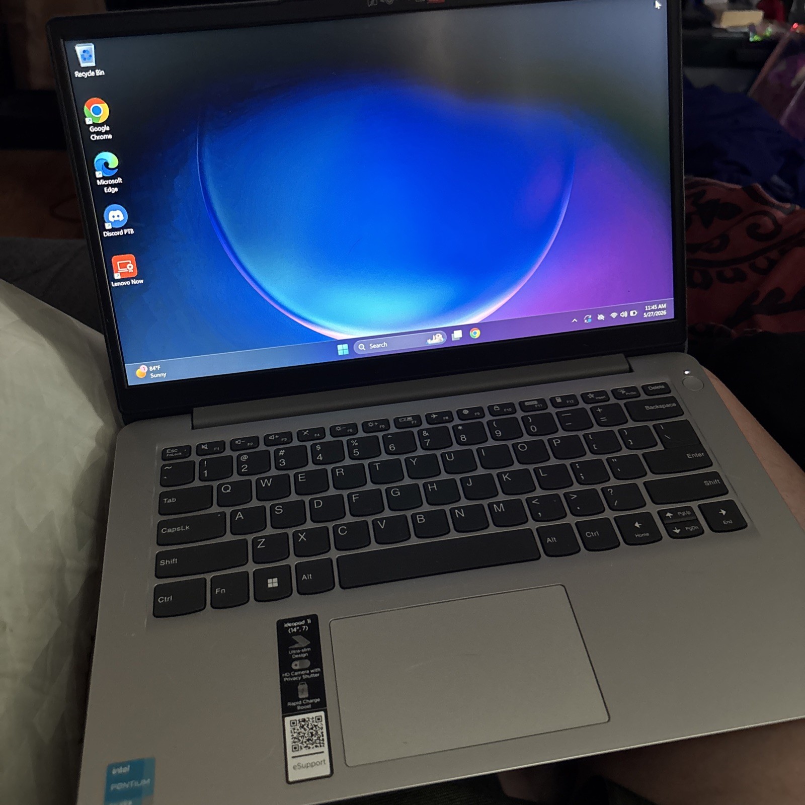 Lenovo IdeaPad 1 14IJL7 14″ Laptop Intel Pentium-Silver N6000 4GB 128GB W11H