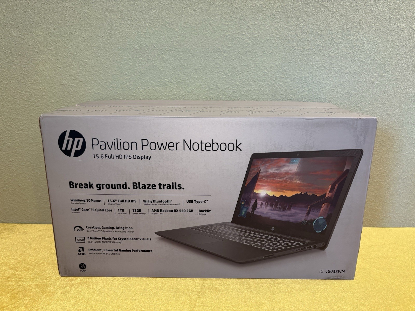 HP Pavilion Power 15.6″ Laptop 15-cb035wm (Intel Core i5, 12GB RAM, 1TB) Sealed