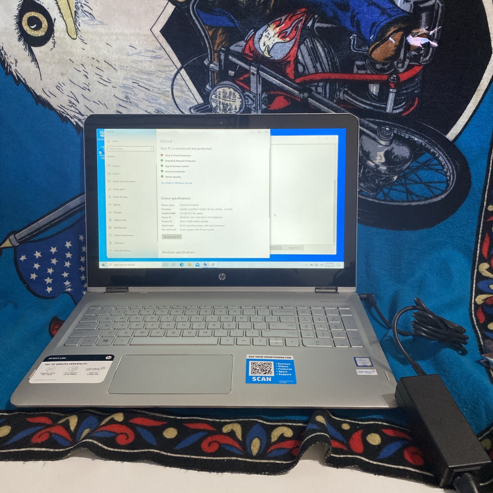 HP Envy x360 M6 15.6″ i7-6560U 2.2GHz 12GB RAM 1TB HDD Win10 Tested Reset