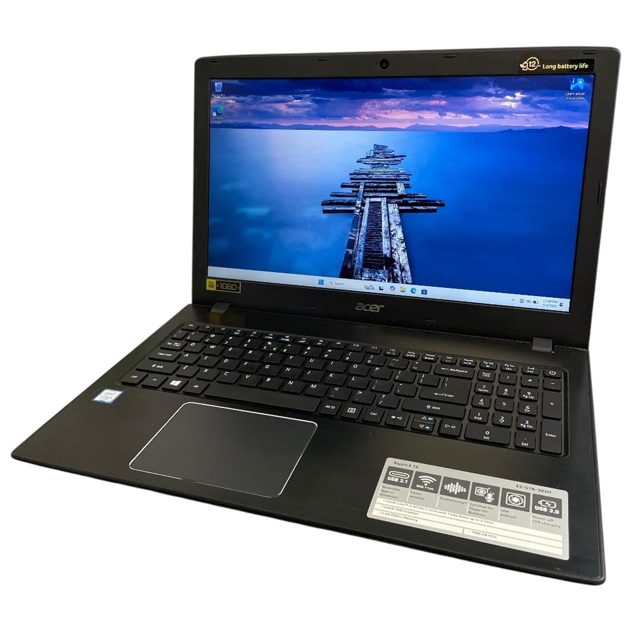Acer Aspire E15 E5-576 15.6 in FHD, Core i3-8130U, 6 GB, 1TB HDD | Grade B/C