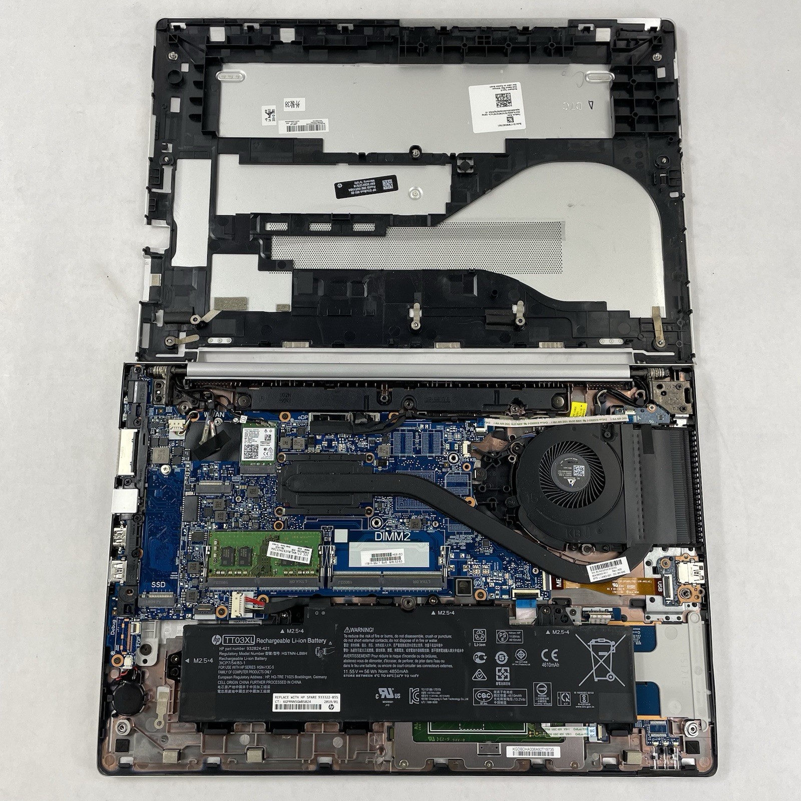 HP EliteBook 850 G5 15.6″ i5-7200U 2.50 GHz 8 GB RAM No SSD/OS/AC