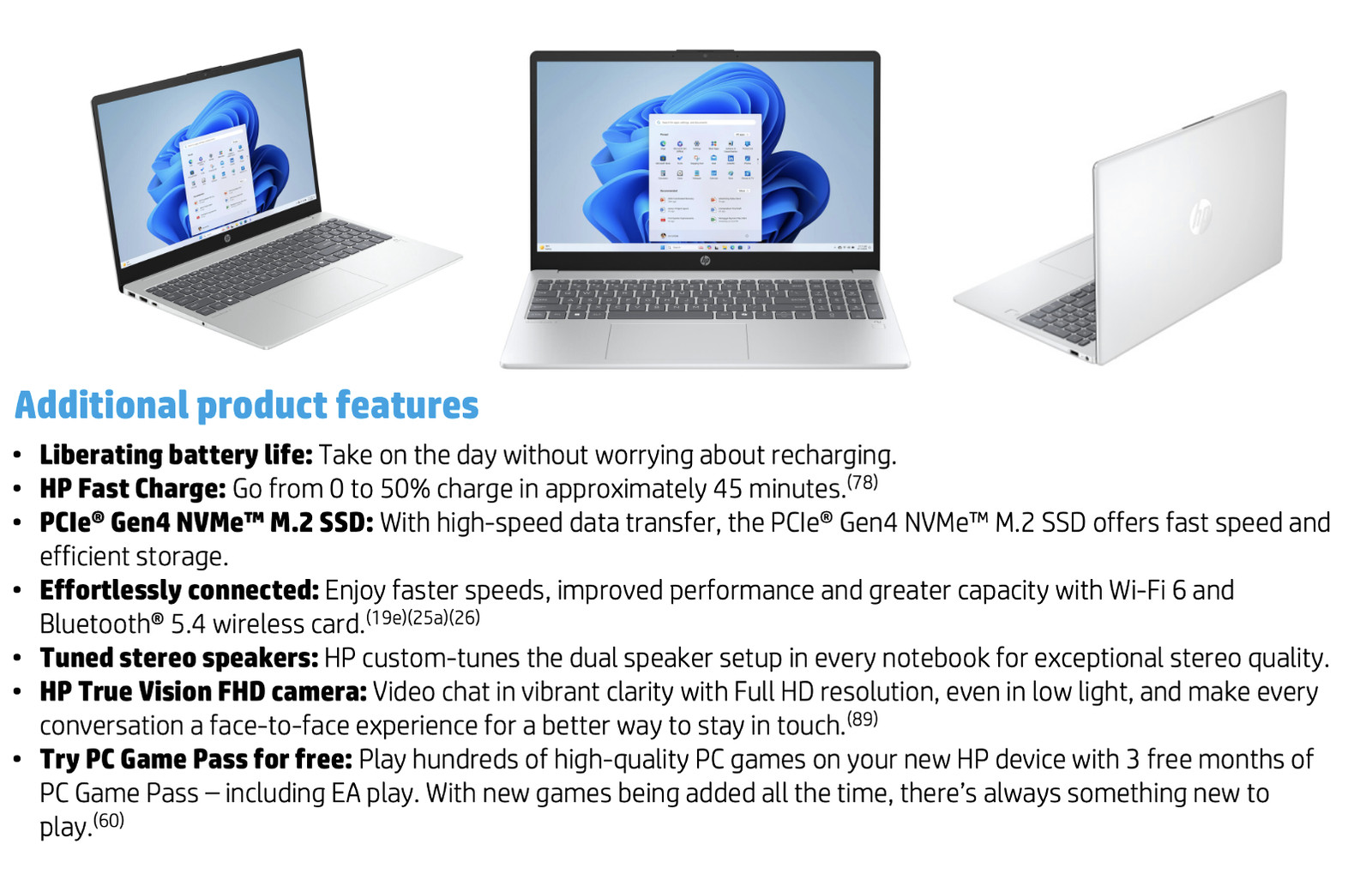 HP OmniBook 15.6″ 1920×1080 AMD Ryzen AI 5 330 16GB RAM 1TB SSD Windows 11 Pro