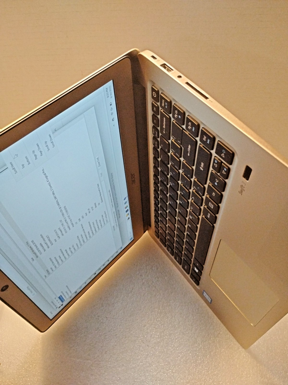 Acer Swift SF314-51 I3 7100U CPU @ 2.40 GHz
