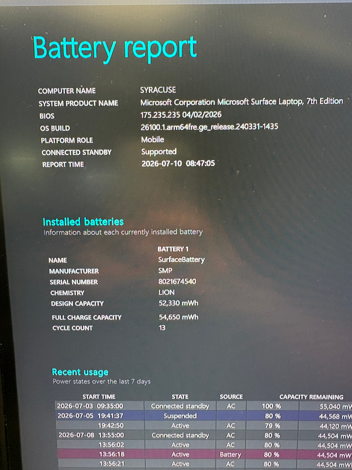 Microsoft Surface Laptop 7 13.5″ Platinum Snapdragon X Plus/ 16GB RAM/ 256GB SSD