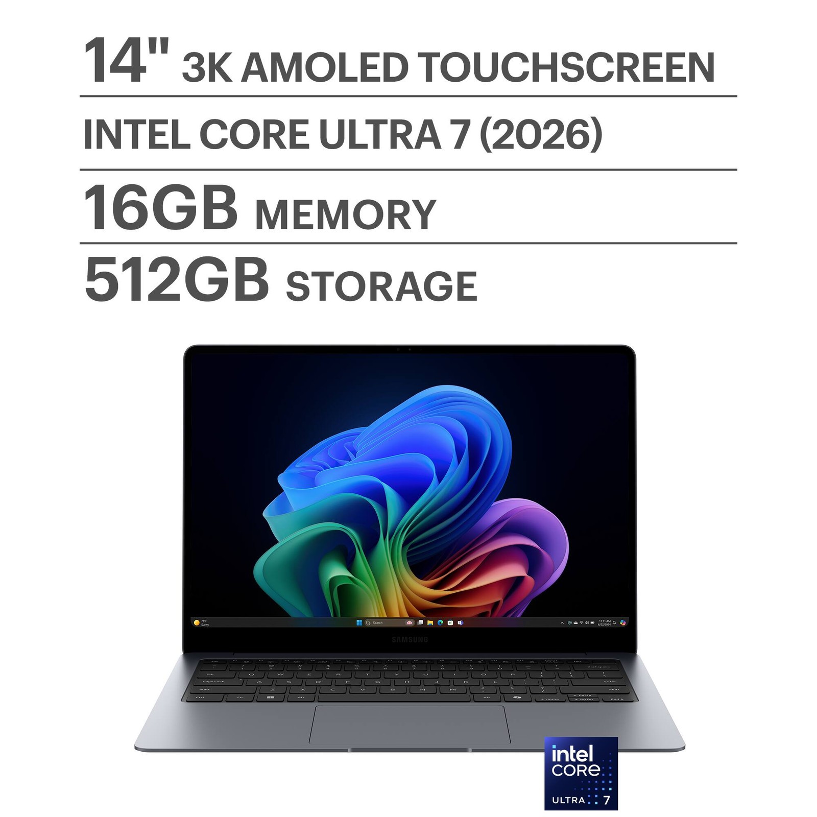 Samsung – Galaxy Book6 Pro – Copilot+ PC – 14″ 3K AMOLED Touch Screen Laptop …