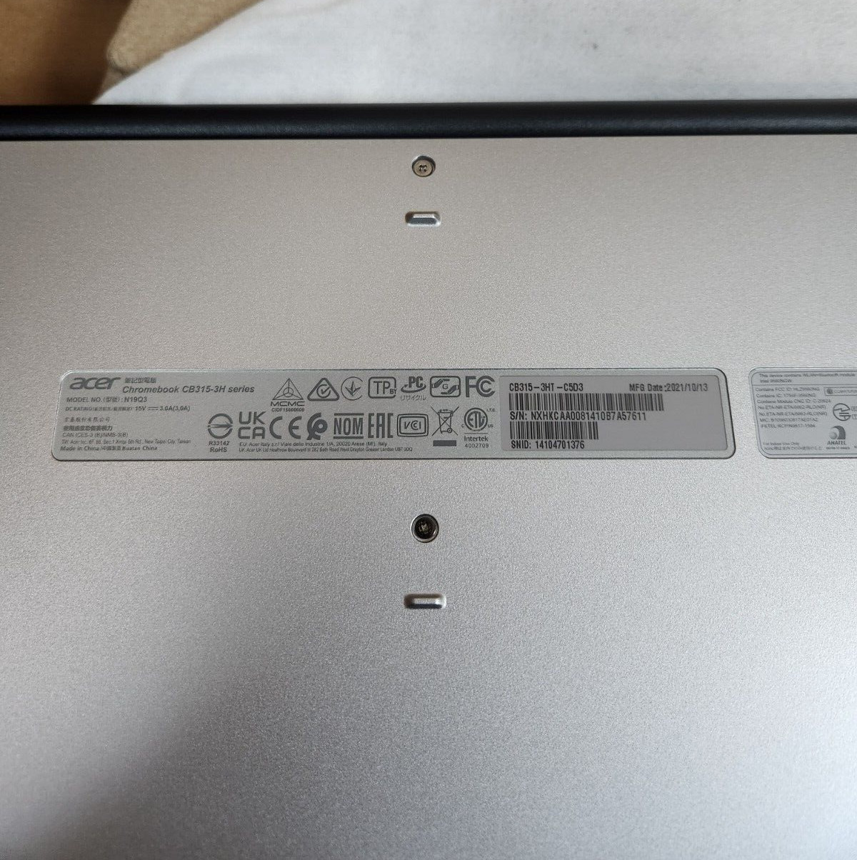 Acer Chromebook 315 15.6″(64GB, Intel Celeron N4020,1.1 GHz, 4GB RAM)OPEN BOX