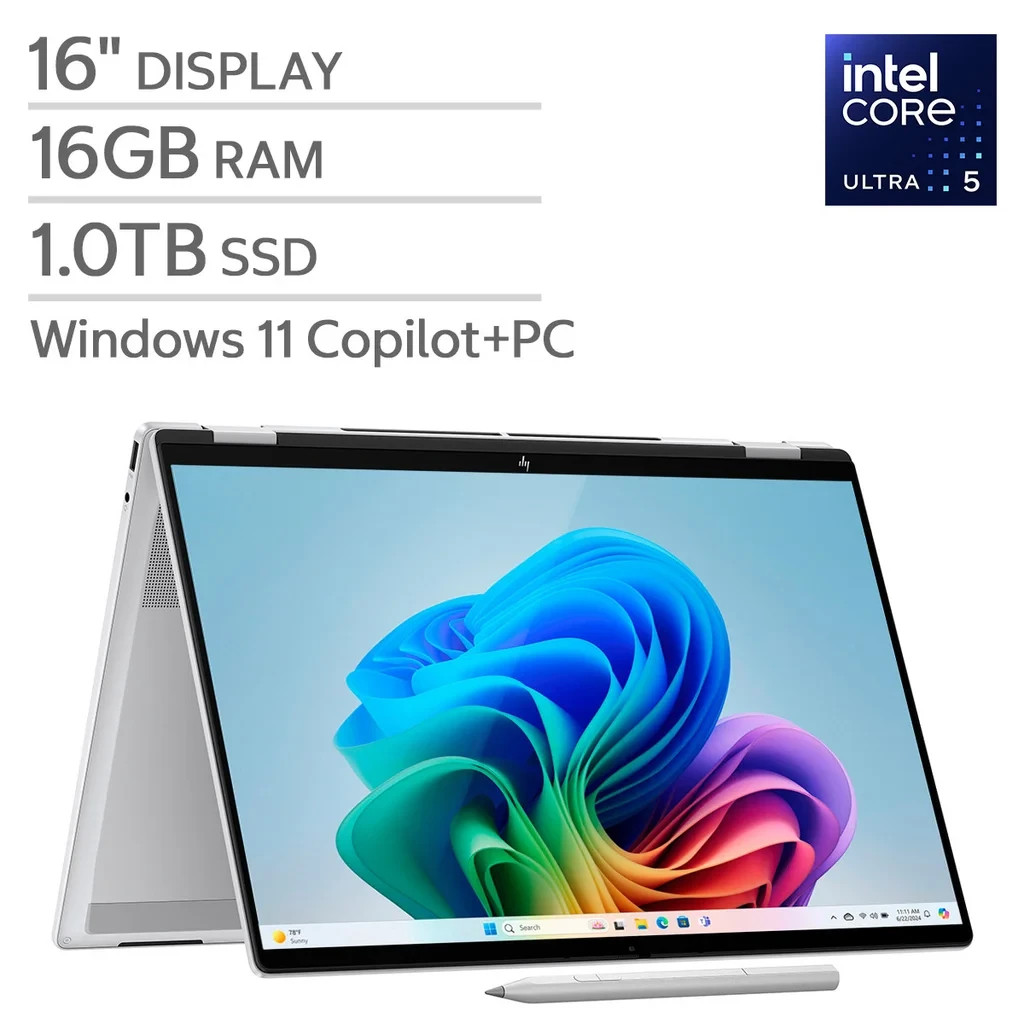 HP OmniBook 7 Flip 16″ 2‑in‑1 Laptop – Intel Core Ultra 5 226V – 16-au0055cl