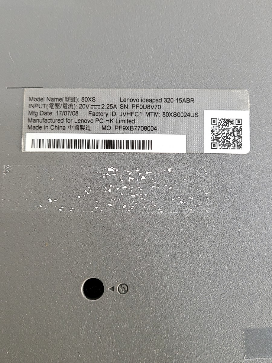 LENOVO 80XS IdeaPad 320-15ABR Laptop AMD A12-9720P 8GB 250GB SEE NOTES