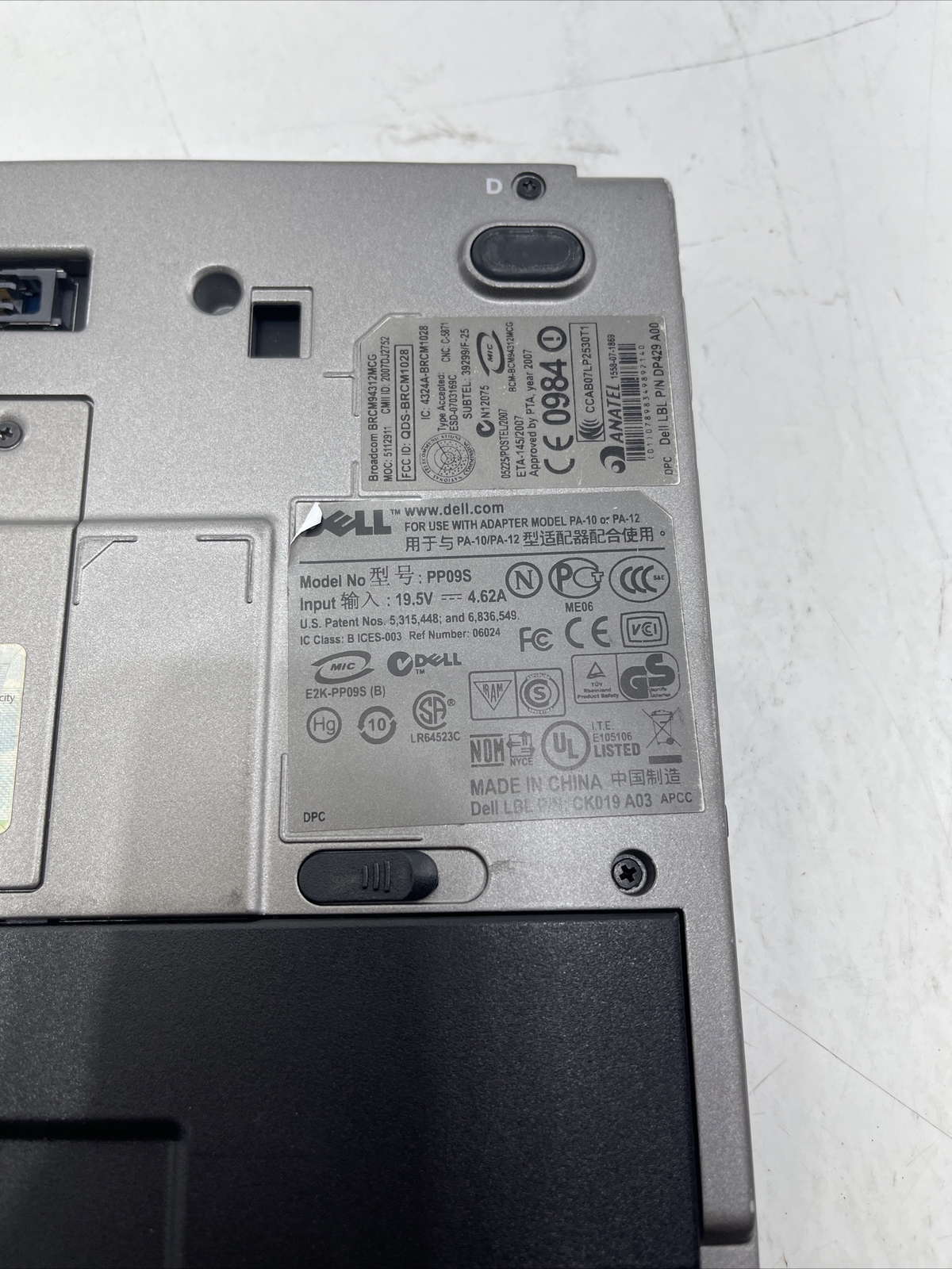 Dell Latitude D430 12″ Laptop Intel Core Duo 1.33ghz No Ram NO HDD