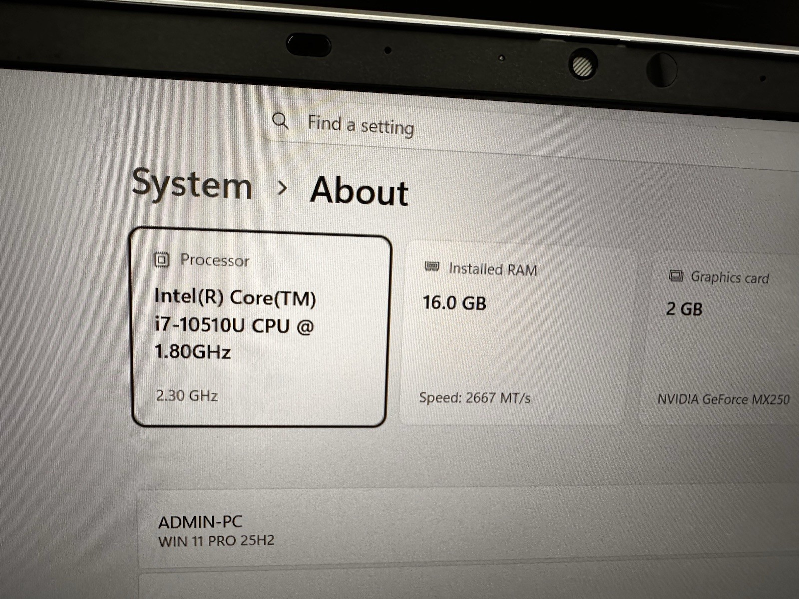 HP EliteBook 850 G7 CORE i7-10510U @1.8GHZ 16GB Ram 512GB SSD Win11 Pro #03