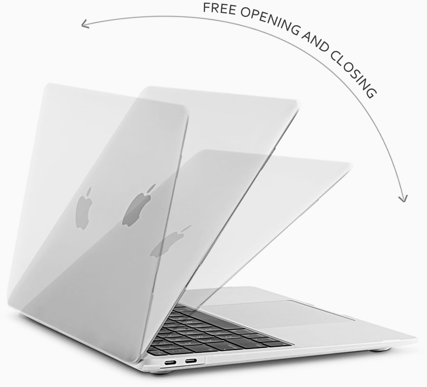 Crystal Clear Case for MacBook Air 15-inch M5 M4 M3 M2 A3448 A3241 A3114 A2941