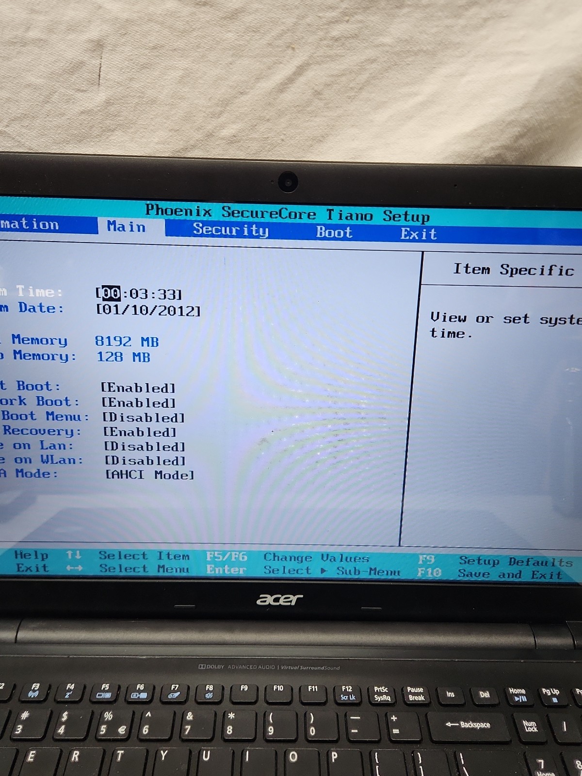 Acer Aspire V5-531 MS2361 15.6″ Laptop Intel Processor No HDD Parts Or Repair