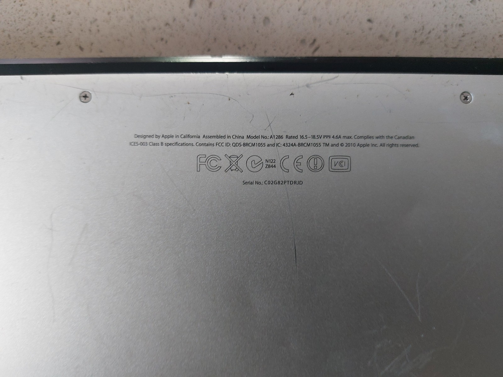 Apple MacBook Pro | A1286 | 2011 | 15.4″ i7-2675QM | 4GBRAM | 500GB | Parts Only